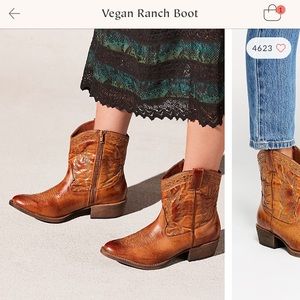 Vegan Ranch Boot- cognac